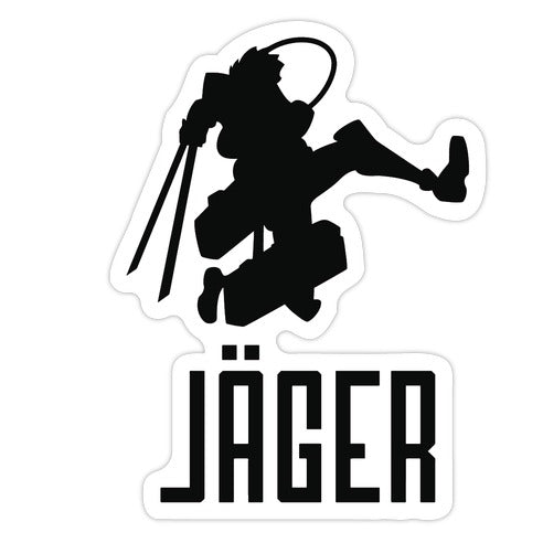 EREN JAEGER SILHOUETTE Die Cut Sticker