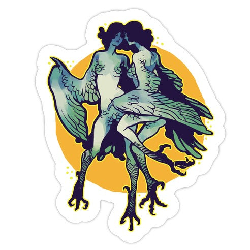 Harpy Monster Girls Die Cut Sticker