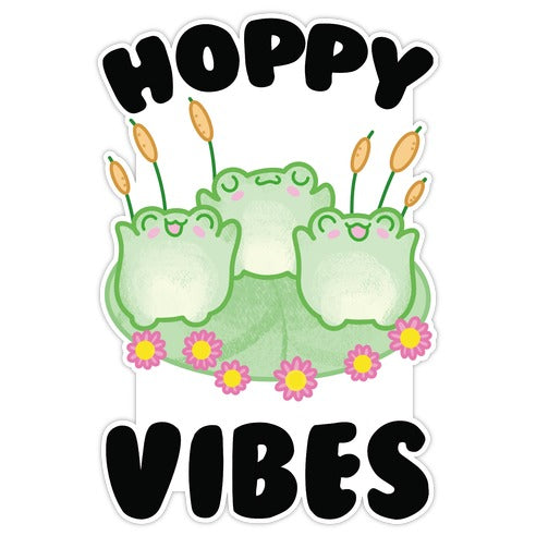 Hoppy Vibes Die Cut Sticker