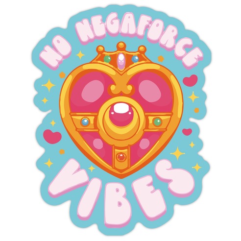No Negaforce Vibes Die Cut Sticker