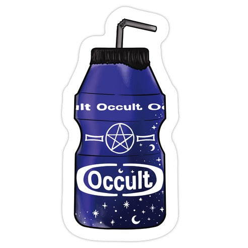 Occult Yogurt Drink Die Cut Sticker