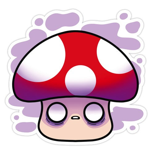 Ominous Mushroom Die Cut Sticker