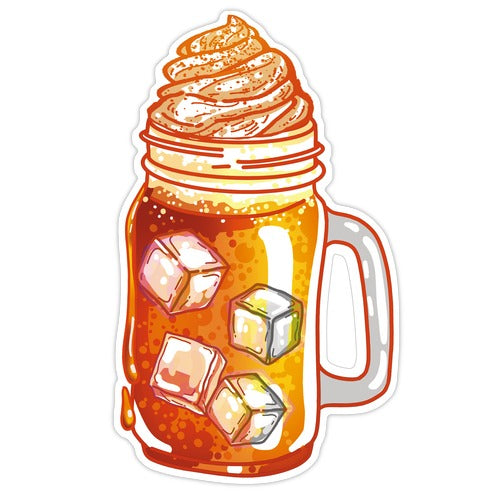 Pumpkin Spiced Latte #1 Die Cut Sticker