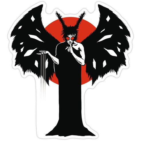 Sandman Mothman Die Cut Sticker