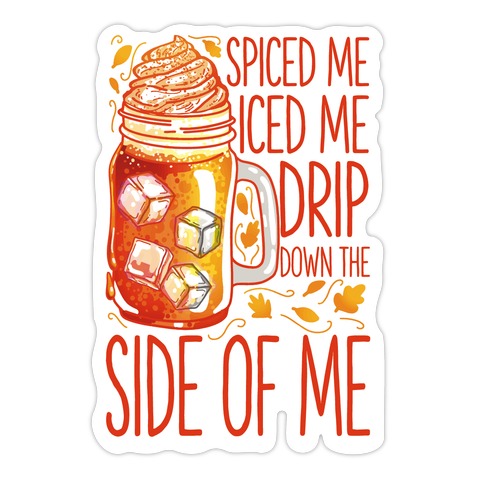 WAP Pumpkin Spice Parody Die Cut Sticker