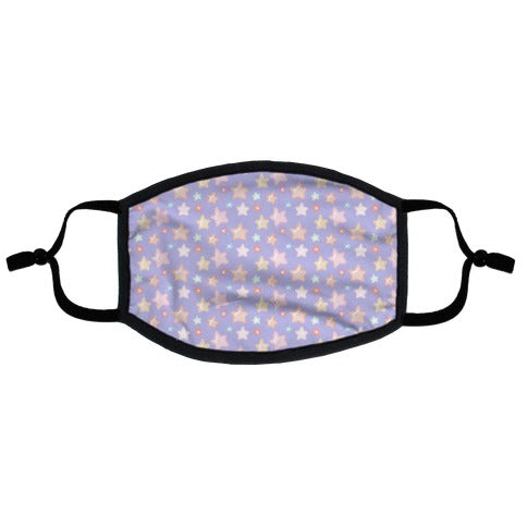 Kawaii Pastel Star Pattern Flat Face Mask