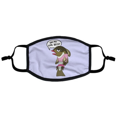 Oh My Cod Becky Flat Face Mask