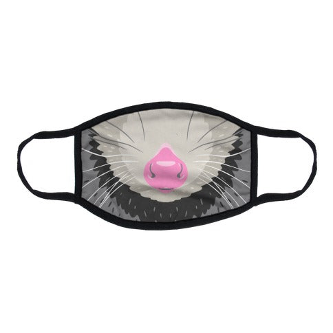 Opossum Snout Flat Face Mask