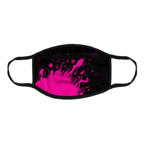 Paint Splatter Flat Face Mask