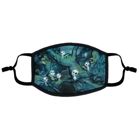 Princess Mononoke Forest Spirit Flat Face Mask
