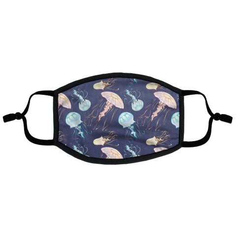 Rainbow Jellies Flat Face Mask