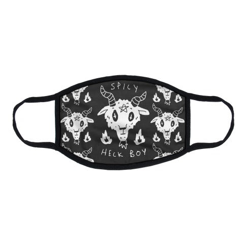 Spicy Heck Boy Satan Flat Face Mask