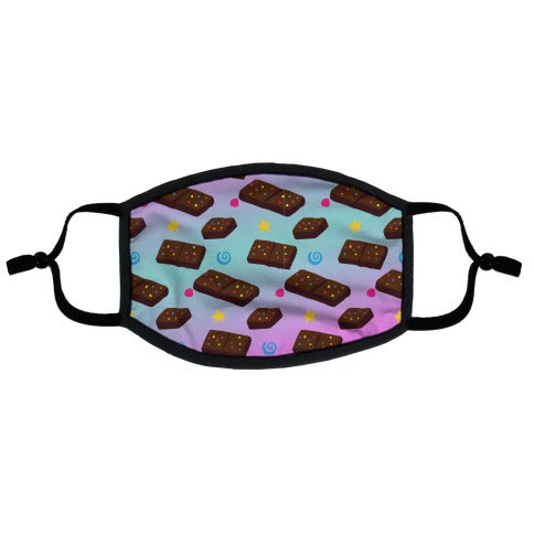 Stellar Brownie Pattern Flat Face Mask