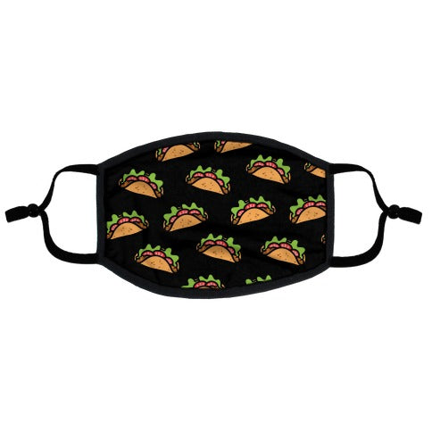 Taco Pattern Flat Face Mask