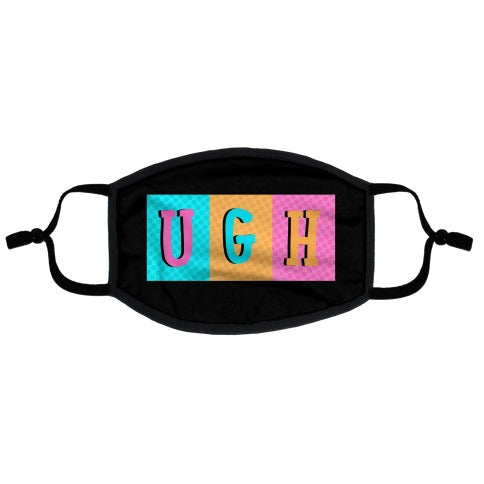 Ugh Pop Art Style Flat Face Mask