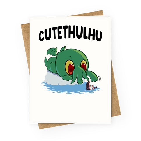 Cutethulhu Greeting Card