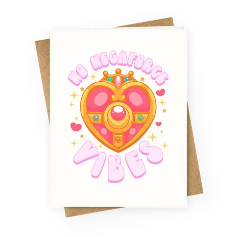 No Negaforce Vibes Greeting Card