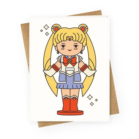 Sailor Moon Pocket Parody Greeting Card