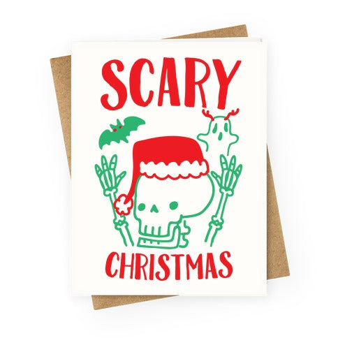 Scary Christmas  Greeting Card