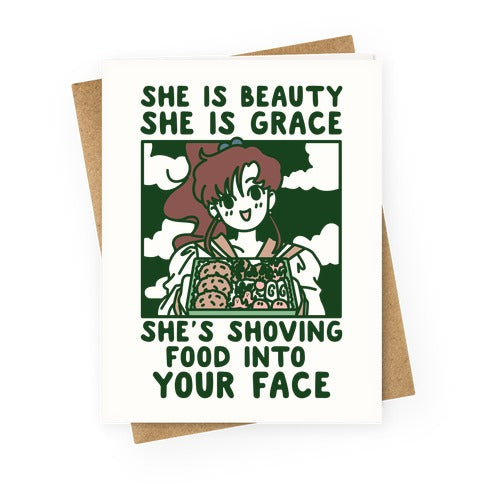 She Is Beauty Makoto Greeting Card