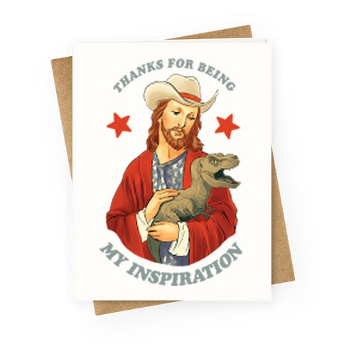 Thanks For Being My Inspiration Greeting Card