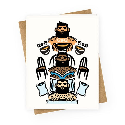 The 3 Bears Greeting Card