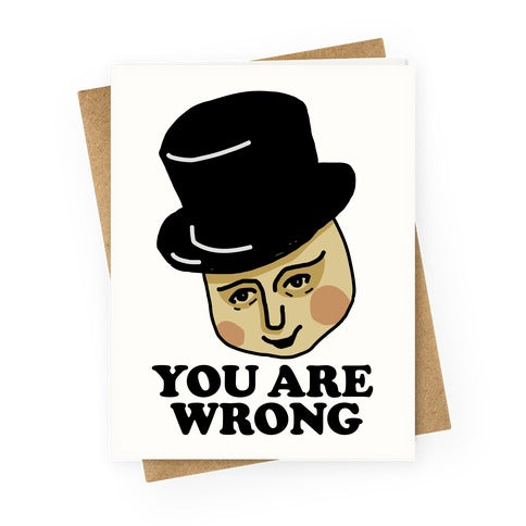 The Fat Conductor Greeting Card