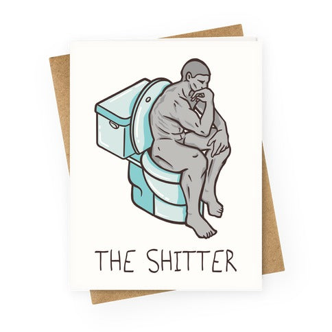 The Shitter Parody Greeting Card