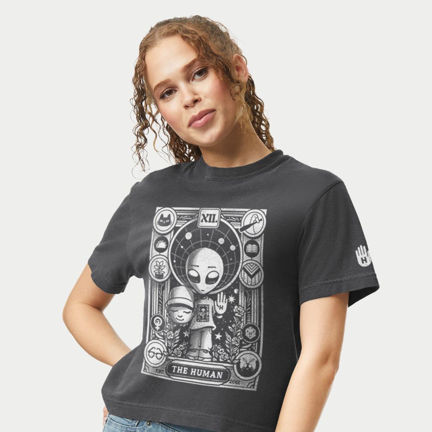 The Human Tarot Women's Cotton Boxy Tee