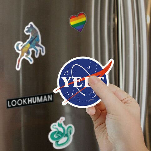 Yeet Nasa Logo Parody Magnet