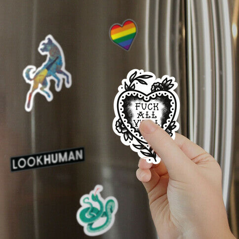 Fuck All Y'all Old School Tattoo Magnet