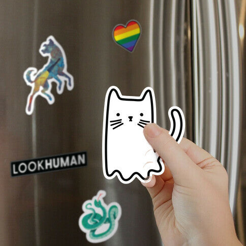 Ghost Cat Magnet