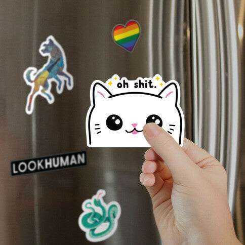 Cuss Cat Oh Shit Magnet