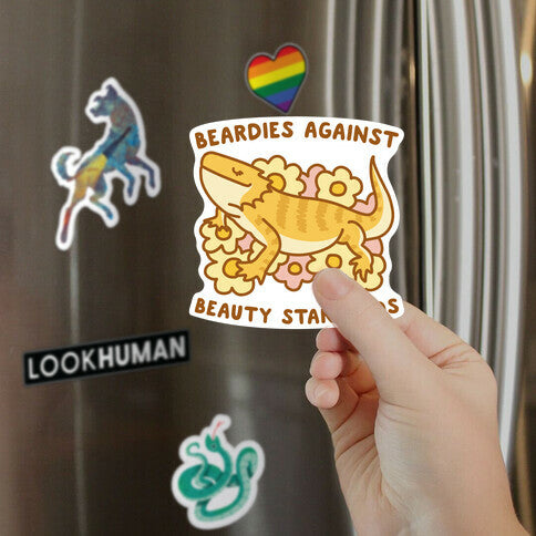 Beardies Against Beauty Standards Magnet