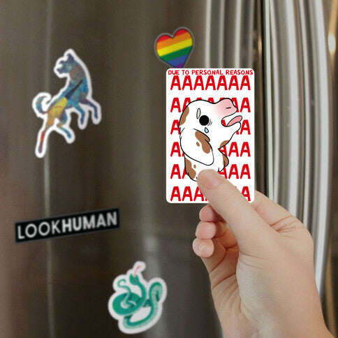 Due To Personal Reasons AAAA Baby Goat Magnet