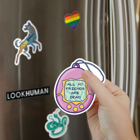 All My Friends Are Dead 90's Toy Magnet