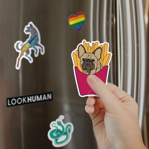 French Fry French Bulldog Magnet