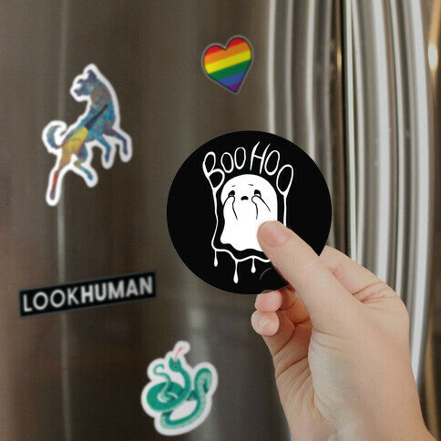 Boo Hoo Sad Ghost Magnet