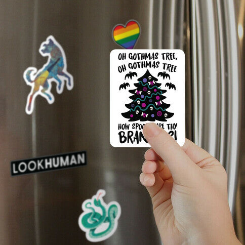 Oh Gothmas Tree Oh Gothmas Tree Parody Magnet