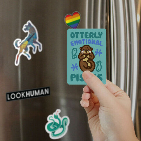 Otterly Emotional Pisces  Magnet