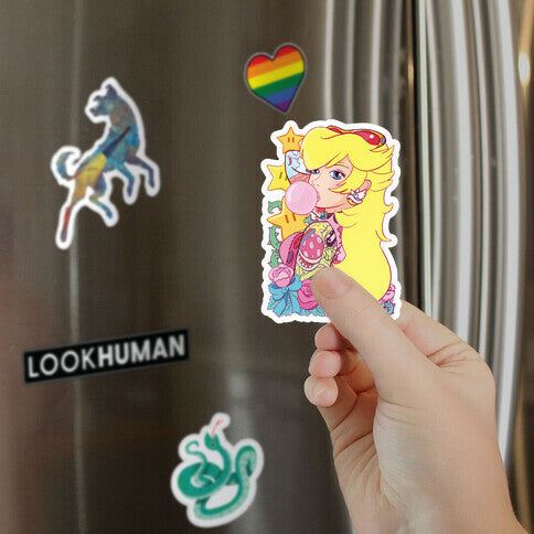 Punk Peach Parody Magnet