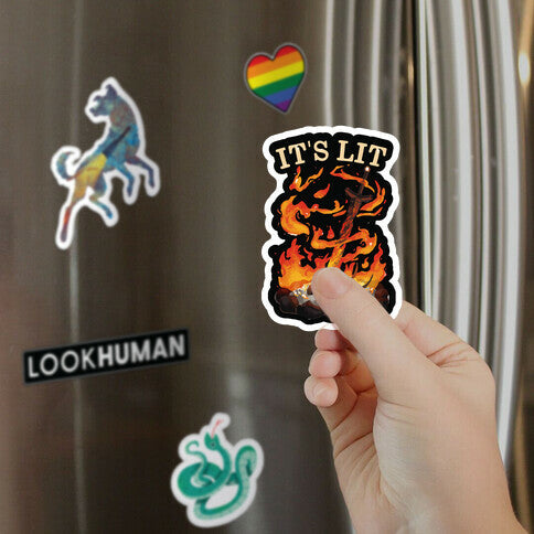 It's Lit Bonfire Magnet
