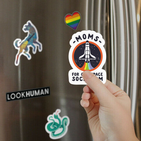 Moms For Gay Space Socialism Magnet