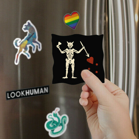 Blackbeard Flag  Magnet
