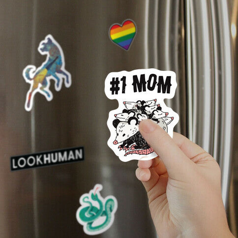 #1 Mom Opossum  Magnet