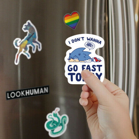 I Don't Wanna Go Fast Today Magnet