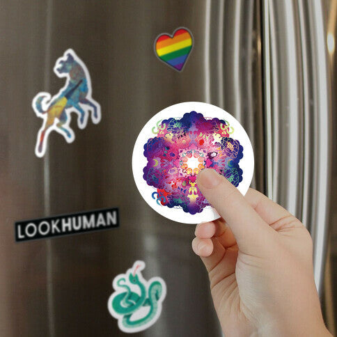 Colorful Yoga Magnet