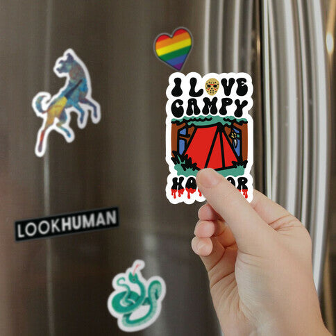 I Love Campy Horror Parody Magnet