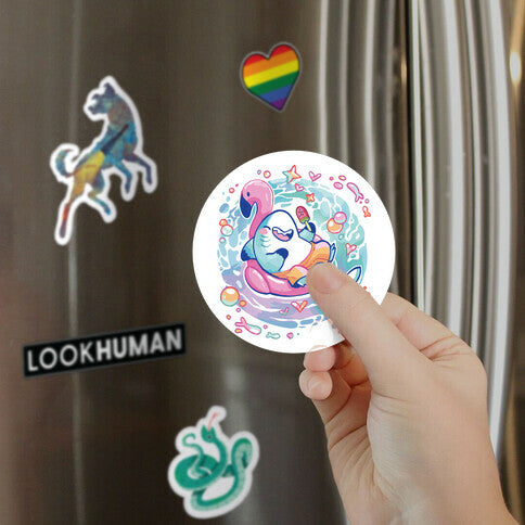 Kawaii Summer Shark Magnet