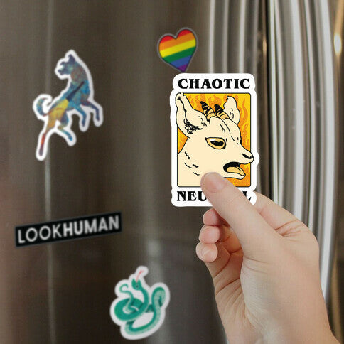 Chaotic Neutral Goat Magnet